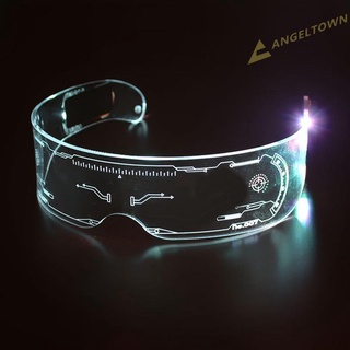 An.led gafas luminosas de acrílico brillante gafas de apoyo rápido lento Flash gafas