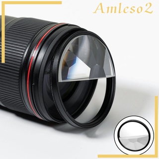 [AMLESO2] Filtro de caleidoscopio Semicircular de vidrio prisma de 77 mm efecto filtro de fotos