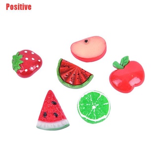 [positivo] 10pcs frutas nevera niño recuerdo resina artesanía refrigerador pegatina para el hogar