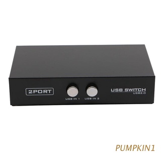 PUMPKIN 2 Puertos USB2.0 Compartir Dispositivo Interruptor Adaptador Caja Para PC Escáner Impresora