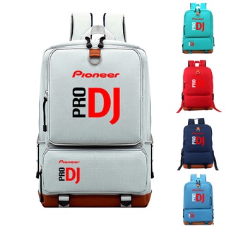 Luminoso Bolsa Pioneer DJ PRO Mochila Personalidad Tendencia Estudiante Escolar Al Aire Libre De Viaje (1)