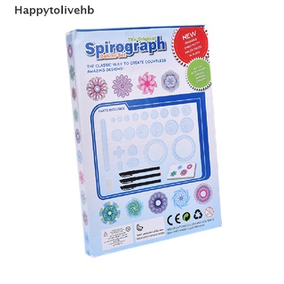 [happytolivehb] niños original spirograph diseño dibujo regla estaño dibujar arte crear juguete artesanal [caliente]