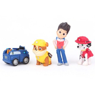 WaterHeartMoon 12 piezas de moda Nickelodeon Paw Patrol Mini figuras de juguete Playset Cake Toppers (4)