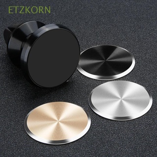 ETZKORN Universal Metal Plate Disk Smartphones Magnetic Car Mount Metal Plate Sticker Car Phone Holder CD Lines Mobile Phone Stickers Iron Sticker GPS devices Adhesive Magnet Phone Holder/Multicolor