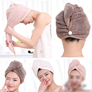 Nueva toalla de ducha de alta calidad de cabeza de secado rápido toalla envoltura de pelo suave microfibra baño turbante