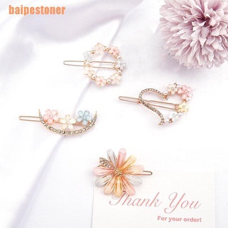 baipestoner (@)~diamond floral clips de pelo chica dulce horquilla pasadores diadema accesorios para el cabello