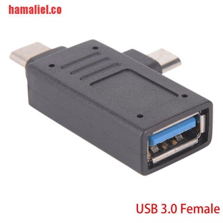 【hamaliel】USB 3.1 2-in-1 Type-C&Micro USB to USB 3.0 / 2.0 Female OTG Ad (4)
