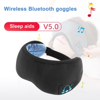 sleep wireless 5.0 auriculares bluetooth máscara de ojos música viaje dormir auriculares manos libres máscara de dormir ubv