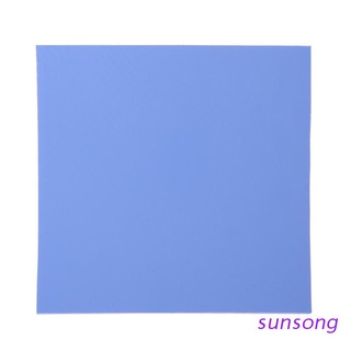 sunsong 100x100x2mm cpu térmica silicona disipador de calor almohadillas conductoras enfriador