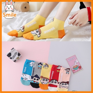 5 pzas/set calcetines de calcetines de algodón de anime de dibujos animados para niñas/calcetines estilo universitario