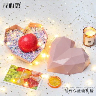 Manzana caja de flores sorpresa caja de entrega diamantes forma de amor caja de floristería Kotak Bunga Hadiah caja (5)