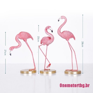 Onemetertbg Flamingo pájaros Animal estatua ornamento arte coleccionable figura miniaturas decoración (4)