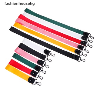 fashionhousehg color sólido correas de teléfono móvil llavero etiqueta cuello cordones tarjeta de identificación colgar cuerda venta caliente