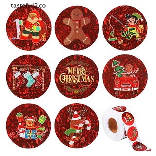 TAST 500Pcs New Cartoon Christmas Label Stickers Adhesive Sealing Gift Sealing Labels CO