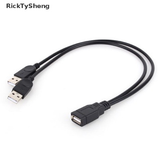 Rts nuevo USB 1 hembra a 2 macho Y divisor de datos sincronización de datos Cable de extensión MY