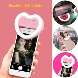 Cámara de luz de relleno recargable que mejora el anillo de clip de luz de espejo de fotografía selfie y soporte para teléfono para teléfono inteligente ipad