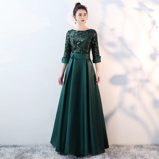Verde más tamaño vestido de novia fuera del hombro elegante noche vestidos de novia bordado barco cuello abalorios encaje vestido de fiesta