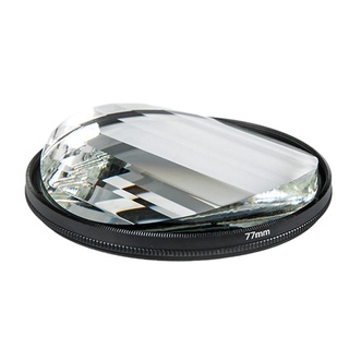 77 mm filtro de vidrio caleidoscopio prisma para fotografía foto slr accesorios