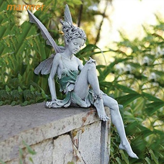 mar sitting angel hada jardín estatua estatua escultura resina adornos decoraciones