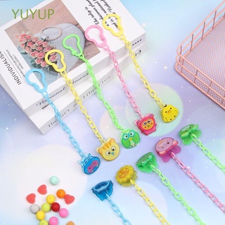 Yuyup - chupete de cadena para animales de dibujos animados, coloreado, anticaída
