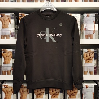 Calvin Klein/CK hombres primavera y otoño nuevo cuello redondo jersey de manga larga suéter de felpa (1)