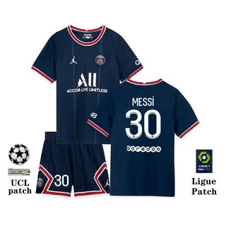 Paris Saint-Germain Home Stadium Kit 2021-22 Little Kids football jersey