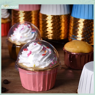 Big_50Pcs Non-stick Oil Proof Muffin Cup Paper Wrapping Edge Cupcake Liner Party Supplies