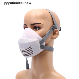 [yyyyulinintellnew] máscara de gas de silicona respirador de cara completa filtro de carbono máscara de pintura spray gas caliente (1)
