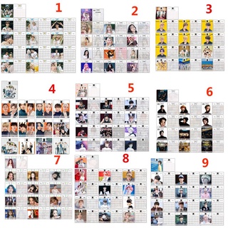 FKILL 2 Mini BTS Escritorio Calendario Fans Agenda Organizador Planificador BIACKPINK JIMIN JK Decoración Del Hogar Álbum De Fotos Moda BT21 Bangtan Boys (2)