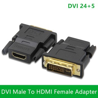 DVI-I 24 + 5 Adaptador Macho A HDMI Hembra Convertidor De Alta Frecuencia