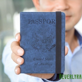[precio Bajo]funda de cuero PU para pasaportes RFID bloqueo de tarjetas organizador de pasaportes de viaje