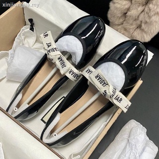 No poco profunda boca plana zapatos de las mujeres 2021 Mary Jane zapatos letra cinta ballet francés dedo del pie redondo zapatos planos de moda verano