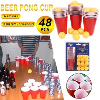 Juego de tazas y bolas de Pong de cerveza Pong juego de cerveza Pong tazas de Pong gigante juego de juego de Pong tazas y bolas conjunto para piscina fiesta Pong tazas y bolas conjunto para acampar Pong tazas y bolas conjunto para playa juegos al aire libre para adultos y familiares (1)