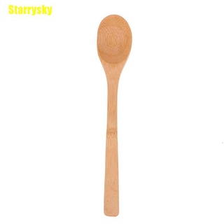 {[Starrysky]} 1 juego de cubiertos de viaje de bambú, tenedor, cuchara reutilizable, herramienta de cocina (2)