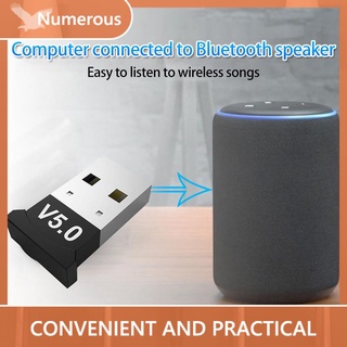 NUMEROUS V5.0 Wireless USB Bluetooth 5.0 Adapter Bluetooth Dongle Music Receiver Adapter Bluetooth Transmitter For PC ❤