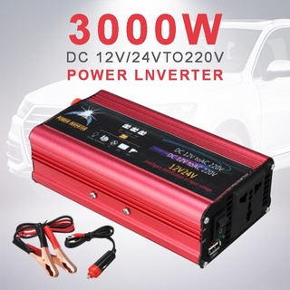Inversor de corriente 3000w DC 12V/24V a AC 220~240V onda sinusoidal modificada MeetSellMall