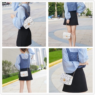 COLLAPSAR moda Sling bolso de verano bolsas de hombro geométricas mujeres regalo cuadrado bolsa coreana rombo/Multicolor (3)