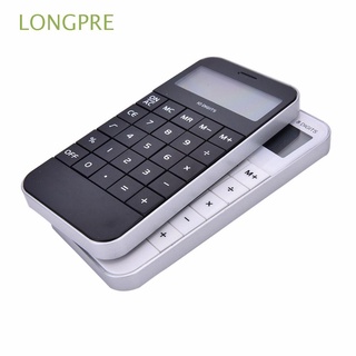 longpre calculadora de dígitos portátil estudiante blanco electrónico oficina escuela mini promocional moda pantalla negro/multicolor