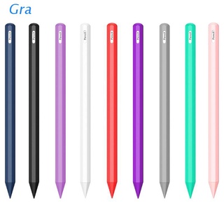 Gra Silicone Case for Apple Pencil 2nd Generation Protective Sleeve iPencil 2 Grip Skin Cover Holder for iPad Pro 11 12.9inch 2018