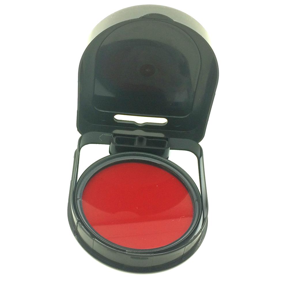 Buceo Color rojo lente filtro para lentes de cámara subacuática 37 46 49 52 55 58 62 67 72 77 82 mm (2)