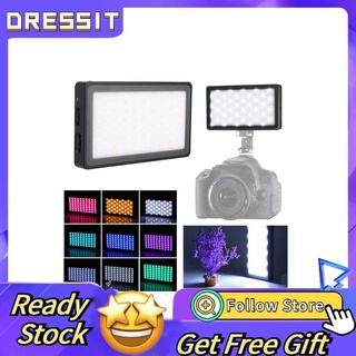 Dressit lámpara de relleno LED segura y estable/lámpara LED en cámara portátil para Youtube Video maquillaje