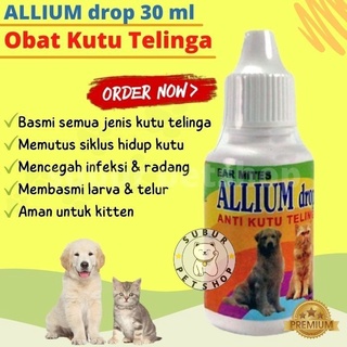 Allium Drops Drops Anti piojos gatito perro gato orejas 30ml