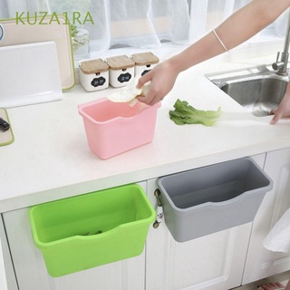 kuza1ra muti purpose contenedor de basura de plástico cubo de basura mini colgante hogar organizar herramienta gabinete de cocina puerta cubo de almacenamiento/multicolor