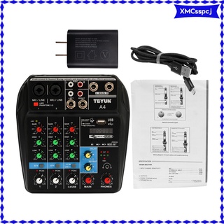 reproductores de karaoke digital sistema de grabación de consola de mezcla de sonido amplificador de 48v