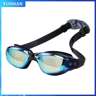 (yunnan) 1 par de gafas de natación impermeables antiniebla galvanoplastia gafas