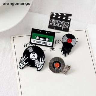 Orangemango Punk Music Lovers DJ Vinyl Record Player badge brooch Lapel pin Gift CO (2)