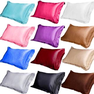 Funda de almohada de seda melocotón Color de piel 48cmx74cm-1pcs XUA (1)