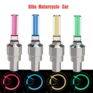 2/4/8 pzas tapas de válvula de luz Flash LED neón para bicicleta/coche/rueda/rueda (1)