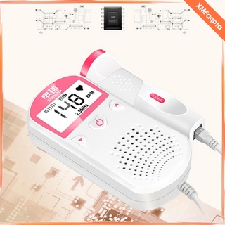 Portable Fetal Doppler Baby Heartbeat Monitor 2.5Mhz Probe LCD Display