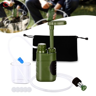 filtro de campo purificador de agua 4 etapas de filtro portátil al aire libre equipo de emergencia adecuado para camping senderismo